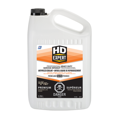 HD Expert 16-834 50/50 Pre-Diluted Extended Life Heavy Duty Antifreeze/Coolant, Premium, 3.78L