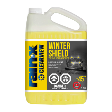 Rain-X 35-444RX ClearView - Winter Shield Windshield Washer Fluid, -45°C, 3.78L