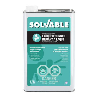 Solvable 53-354 Lacquer Thinner, 3.78 L
