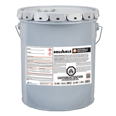 Solvable 53-408 Boiled Linseed Oil, 18.9 L