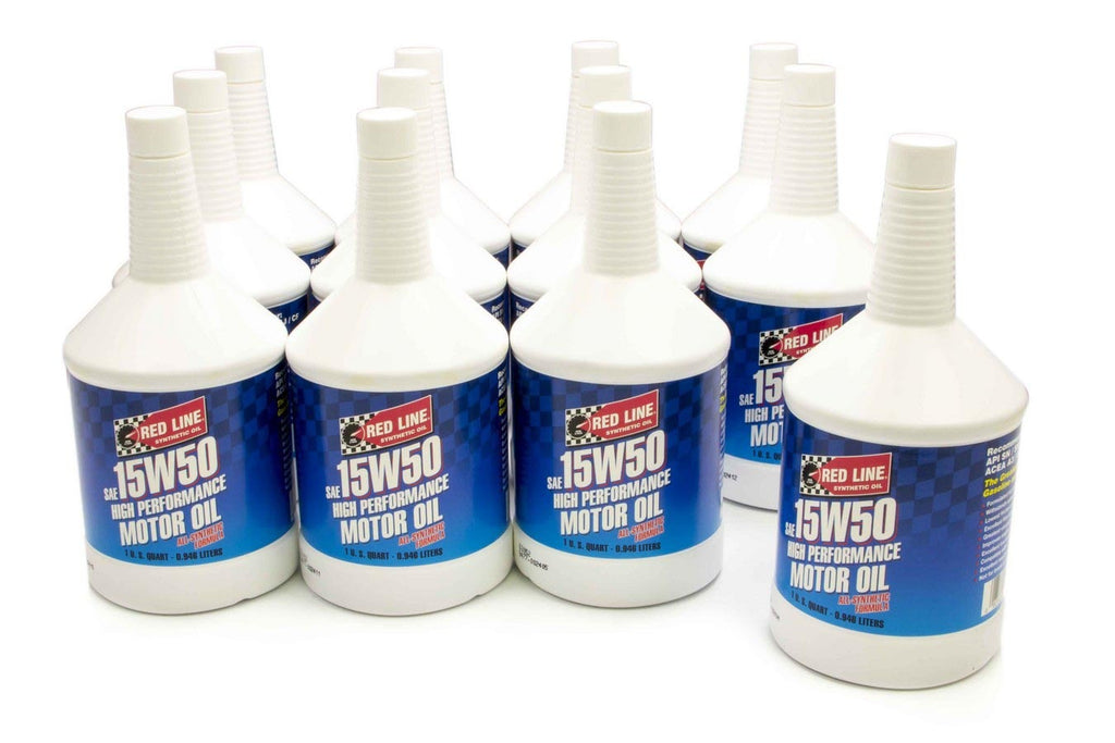 REDLINE OIL 11524 15w50 Motor Oil Case 12 x 1qt