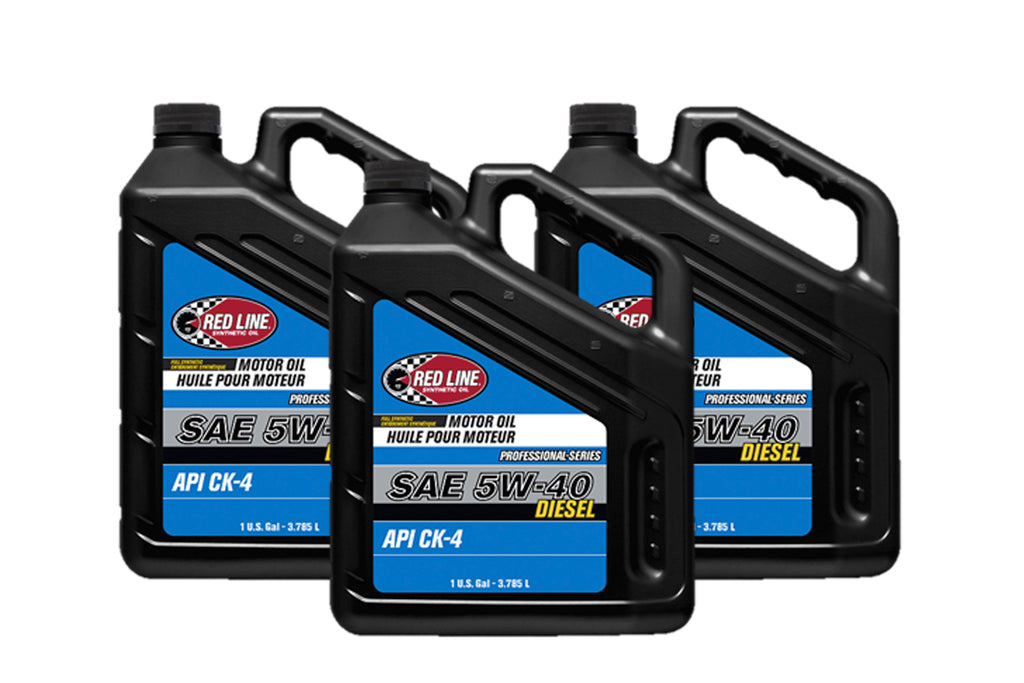 REDLINE OIL 12735 Pro-Series 5w40 Oil Case 3 x 1 Gal. Bottle Diesel