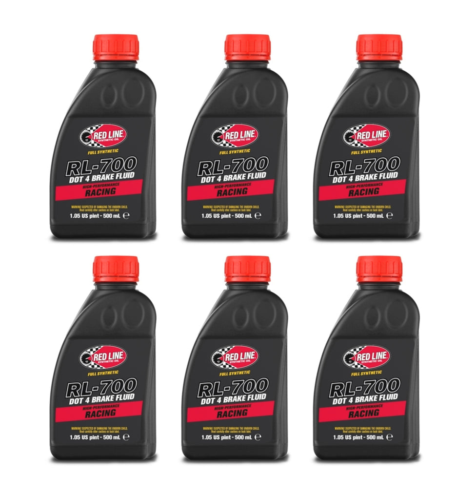 REDLINE OIL 90415 RL700 Brake Fluid Racing 500ml DOT4 Case 6x500ml