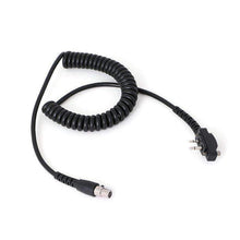 Load image into Gallery viewer, RUGGED RADIOS CC-ICOM-B Cord Coiled Headset to Radio ICOM Bolt-On 2 Pin
