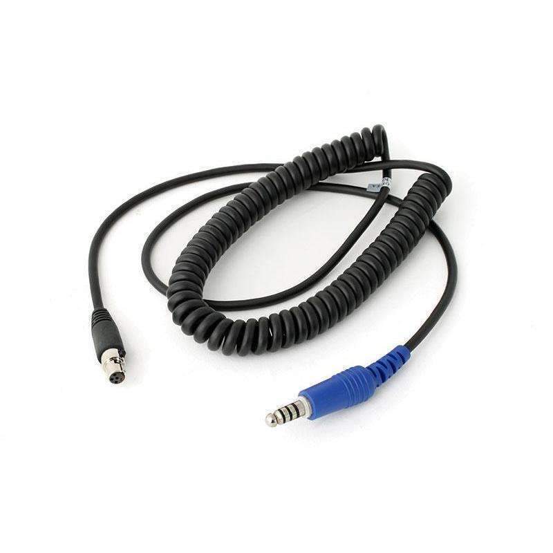 RUGGED RADIOS CC-OFF Cord Coiled Headset to Intercom NEXUS Jack