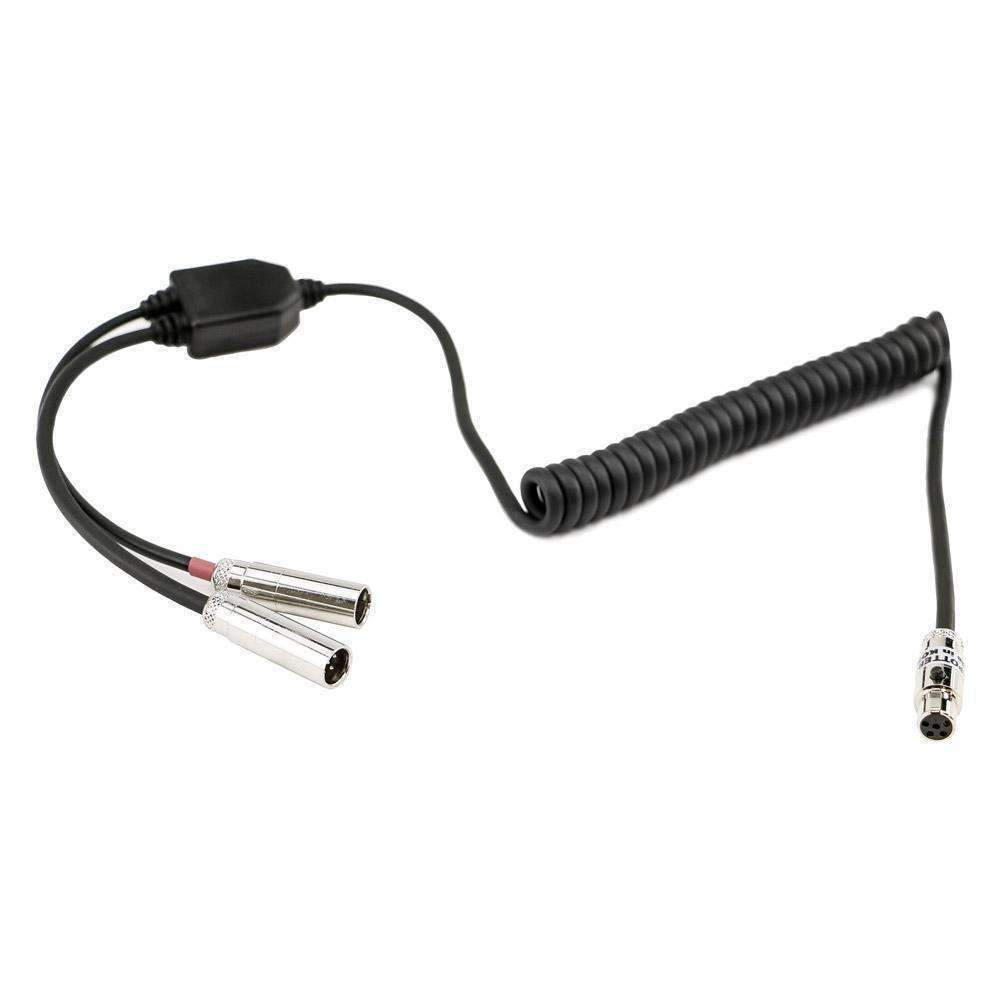 RUGGED RADIOS CC-SPOTTER-SPL Cord Coiled Headset to Dual Radio Adaptor