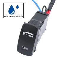Load image into Gallery viewer, RUGGED RADIOS PH-MS-WP Rocker Switch Waterproof w/Harness GMR25