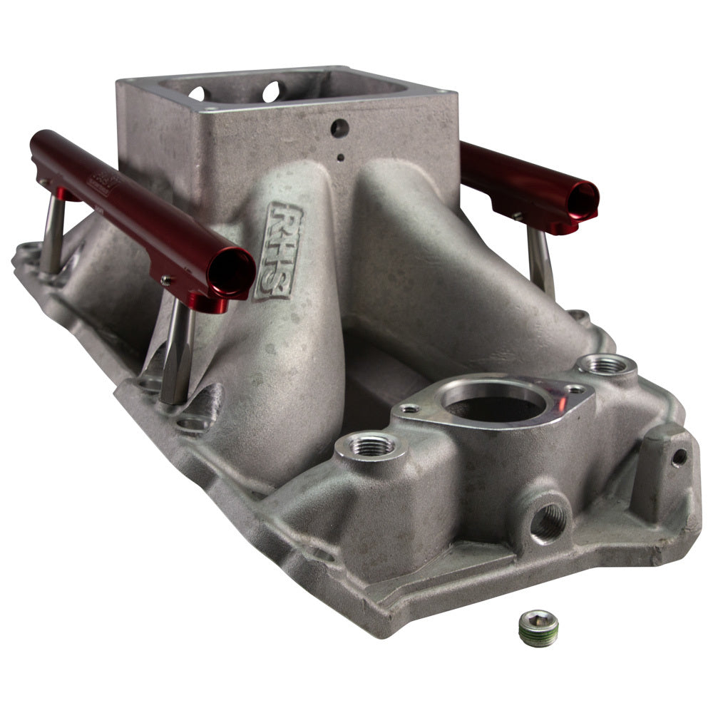 RACING HEAD SERVICE 11903-KIT BBC EFI Intake Manifold 4500 Flange w/Fuel Rails