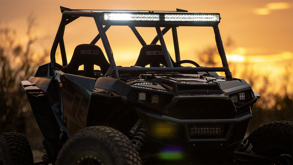 Rigid Industries 41634 2017 CAN-AM MAVERICK X3 ROOF MOUNT FITS ANY 2 D-SERIES/D-SS/IGNITE OR SR-M for Select Can-Am Maverick R, Can-Am Maverick R Max X, Can-Am Maverick R Max X RC, Can-Am Maverick R Max X RS, Can-Am Maverick R X, Can-Am Maverick R X RC,