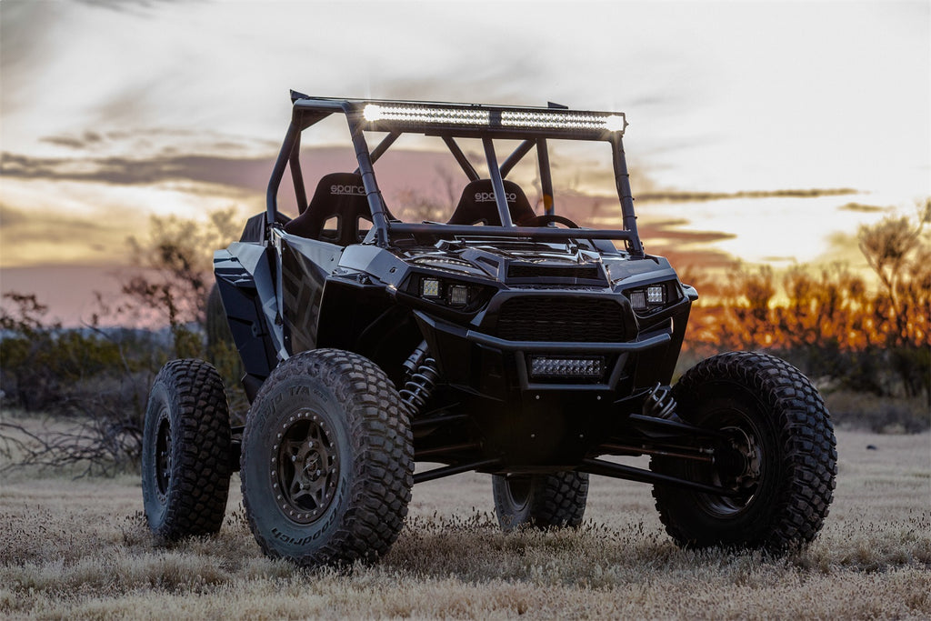 Rigid Industries 41634 2017 CAN-AM MAVERICK X3 ROOF MOUNT FITS ANY 2 D-SERIES/D-SS/IGNITE OR SR-M for Select Can-Am Maverick R, Can-Am Maverick R Max X, Can-Am Maverick R Max X RC, Can-Am Maverick R Max X RS, Can-Am Maverick R X, Can-Am Maverick R X RC,