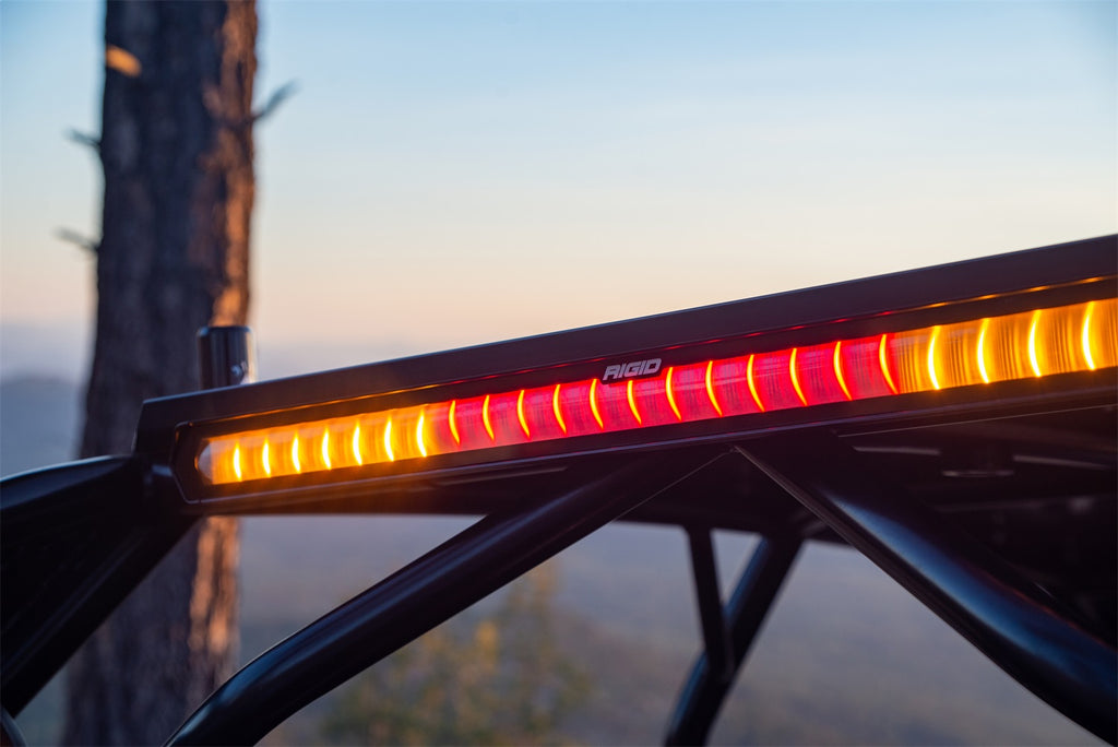Rigid Industries 901801 RIGID Chase Rear Facing 27 Mode 5 Color LED Light Bar 28 Inch; Tube Mount
