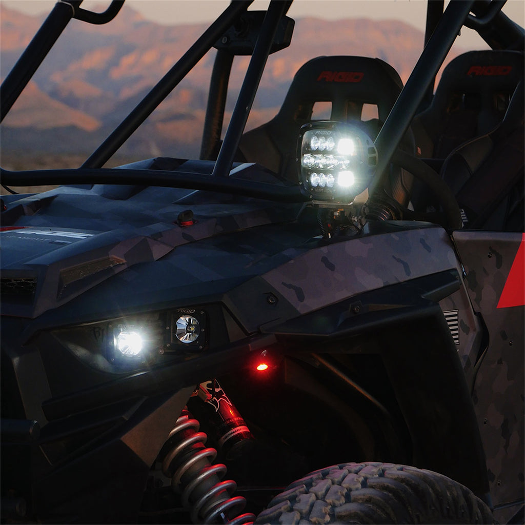 Rigid Industries 300414 RIGID Adapt XP Extreme Powersports LED Light; 3 Lighting Zones; GPS Module; Sing