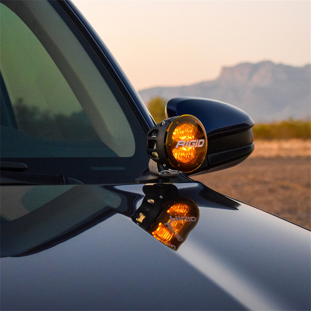 Rigid Industries 46704 RIGID 2010-2020 Toyota 4Runner A-Pillar Light Kit; Includes 4In 360-Series Drive for Select Toyota 4Runner