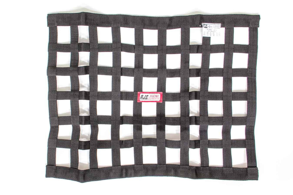 RJS SAFETY 10000401 Black Ribbon Window Net 18x24