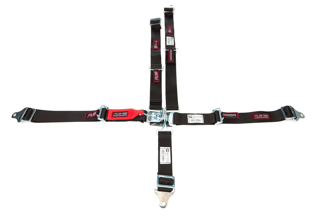 RJS SAFETY 1002001 Harness Pull Down Lap Belt 2in SFI 16.1