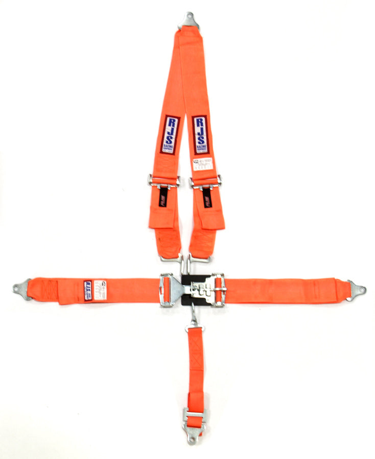 RJS SAFETY 1125405 5-Pt Harness System ORG Shoulder Mount 2in Sub