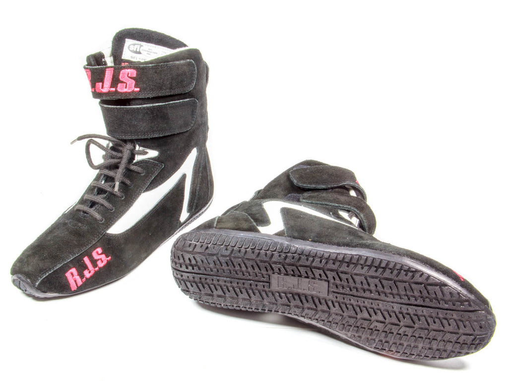 RJS SAFETY 500010155 Redline Shoe High-Top Black Size 9 SFI-5