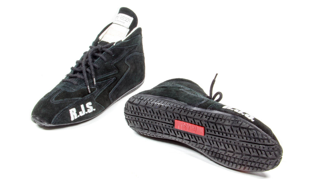 RJS SAFETY 500020151 Redline Shoe Mid-Top Black Size 5 SFI-5