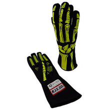 Load image into Gallery viewer, RJS SAFETY 600090151 Single Layer Yellow Skeleton Gloves X-Large