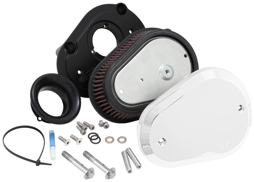 K&N RK-3932 Intake System-Harley Davidson for Select Harley-Davidson FLD Switchback, Harley-Davidson FLHR Road King, Harley-Davidson FLHRC Road King Classic, Harley-Davidson FLHRCI Road King Classic, Harley-Davidson FLHRI Road King, Harley-Davidson FLHRS