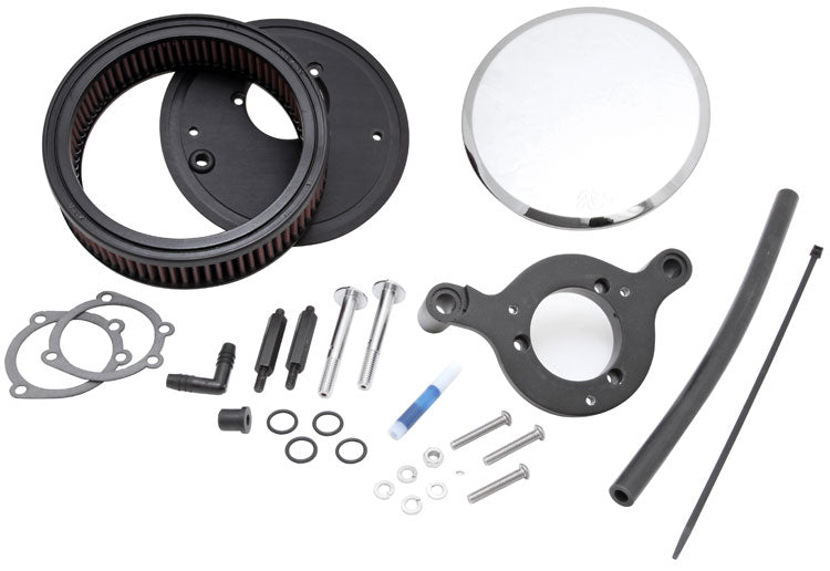 K&N RK-3934 Intake System-Harley Davidson for Select Harley-Davidson FLD Switchback, Harley-Davidson FLHR Road King, Harley-Davidson FLHRC Road King Classic, Harley-Davidson FLHRCI Road King Classic, Harley-Davidson FLHRI Road King, Harley-Davidson FLHRS