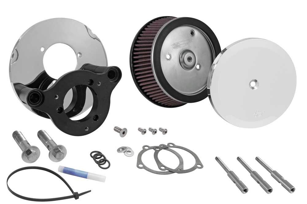K&N RK-3945 Intake System-Harley Davidson for Select Harley-Davidson XL1200C Sportster Custom, Harley-Davidson XL1200CX Roadster, Harley-Davidson XL1200NS Iron 1200, Harley-Davidson XL1200T SuperLow 1200T, Harley-Davidson XL1200V Seventy-Two,