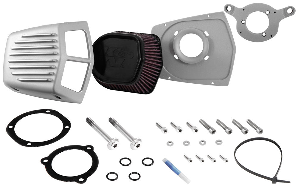K&N RK-3951S Intake System-Harley Davidson for Select Harley-Davidson FLHR Road King, Harley-Davidson FLHRC Road King Classic, Harley-Davidson FLHRSE4 Screamin Eagle Road King, Harley-Davidson FLHT Electra Glide Standard, Harley-Davidson FLHTC Electra