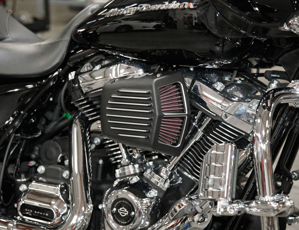 K&N RK-3955 Intake System-Harley Davidson for Select Harley-Davidson FLDE Deluxe 107, Harley-Davidson FLFB Fat Boy 107, Harley-Davidson FLFBS Fat Boy 114, Harley-Davidson FLHC Heritage Classic 107, Harley-Davidson FLHCS Heritage Classic 114,