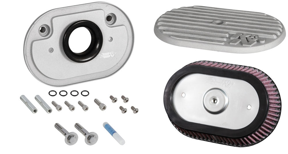 K&N RK-3956S Intake System-Harley Davidson for Select Harley-Davidson FLDE Deluxe 107, Harley-Davidson FLFB Fat Boy 107, Harley-Davidson FLFBS Fat Boy 114, Harley-Davidson FLHC Heritage Classic 107, Harley-Davidson FLHCS Heritage Classic 114,