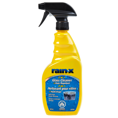 Rain-X 5076784 2-in-1 Glass Cleaner with Rain Repellent Trigger, 680 mL