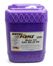 Load image into Gallery viewer, ROYAL PURPLE 05520 Multi-Grade Motor Oil 5w20 5 Gallon Pail