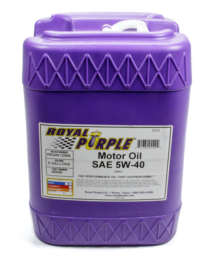 ROYAL PURPLE 05540 Multi-Grade Motor Oil 5w40 5 Gallon Pail