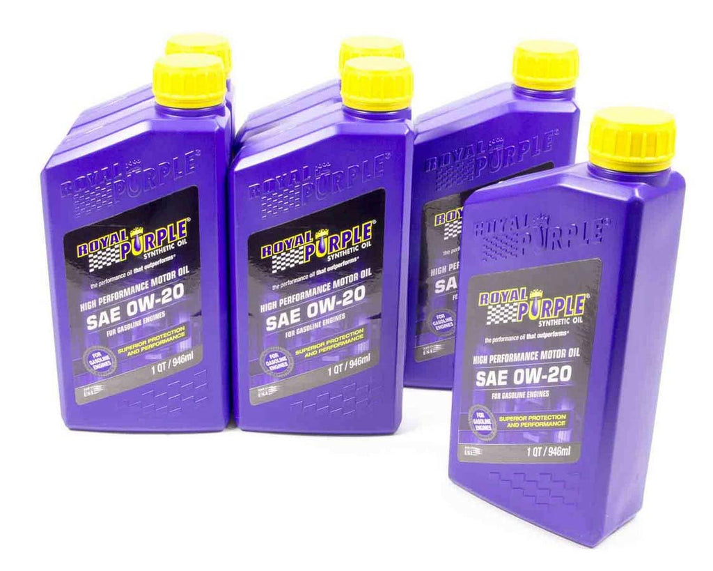 ROYAL PURPLE 06020 0w20 Multi-Grade SAE Oil Case 6x1 Quart