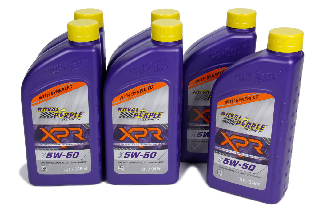 ROYAL PURPLE 06052 5w50 XPR Racing Oil Case 6 x 1 Quart