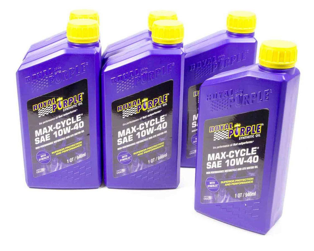 ROYAL PURPLE 06315 10w40 Max Cycle Oil Case 6x1 Quart