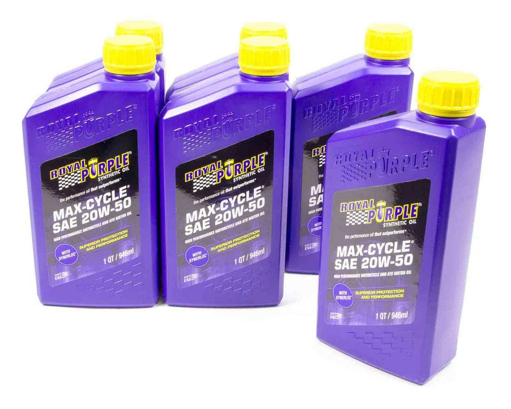 ROYAL PURPLE 06316 20w50 Max Cycle Oil Case 6x1 Quart