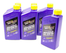 Load image into Gallery viewer, ROYAL PURPLE 06316 20w50 Max Cycle Oil Case 6x1 Quart