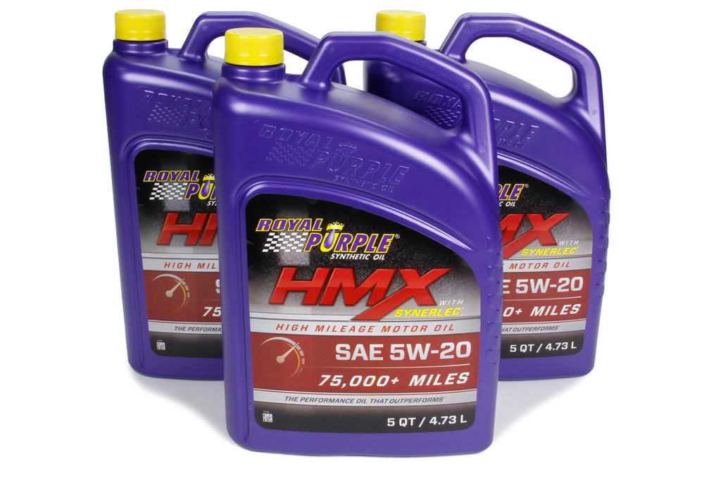 ROYAL PURPLE 37518 HMX SAE Oil 5w20 Case 3 x 5 Quart Bottles