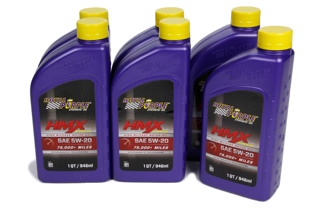 ROYAL PURPLE 67511 HMX SAE Oil 5w20 Case 6 x 1 Quart Bottles