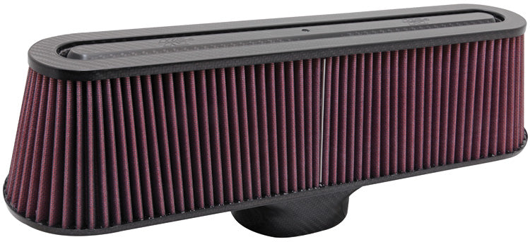 K&N RP-5135 Universal Air Filter - Carbon Fiber Top and Base