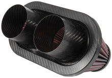Load image into Gallery viewer, K&amp;N RP-6101 Universal Air Filter - Carbon Fiber Top
