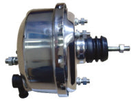 RACING POWER CO-PACKAGED R3700 7In Single Brake Booster Chrome