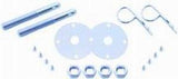 RACING POWER CO-PACKAGED R4051 Chrome Steel Hair Pin H ood Set