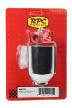 Load image into Gallery viewer, RACING POWER CO-PACKAGED R4297 Small Chrome Single Por t Fuel Filter