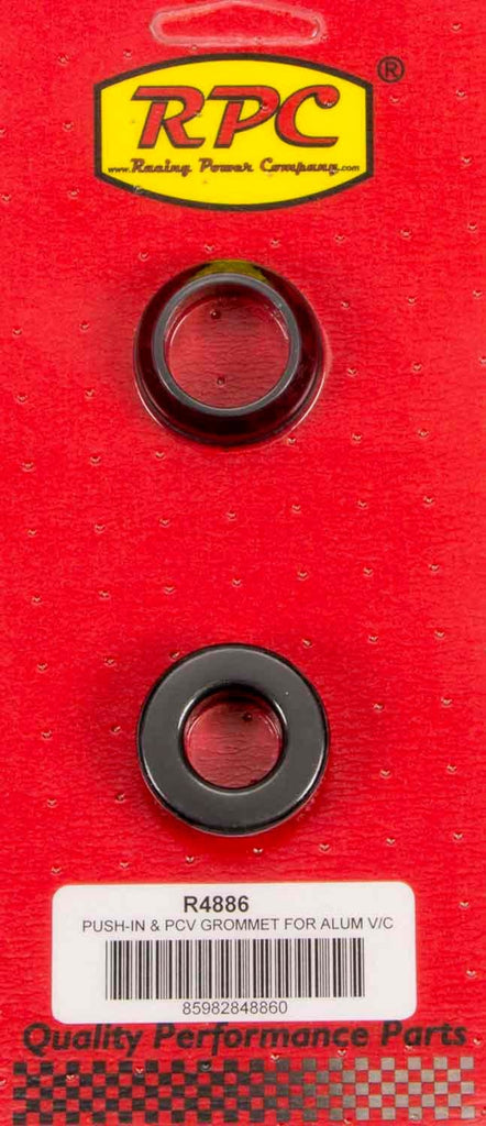 RACING POWER CO-PACKAGED R4886 1-1/4 OD x 3/4 ID Alum V/C Rubber Grommets (2)