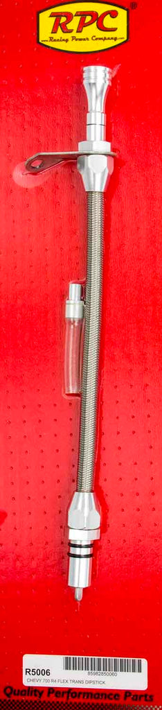 RACING POWER CO-PACKAGED R5006 Flexible Trans Dipstick GM 700R4 B/H Mount