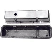 Load image into Gallery viewer, RACING POWER CO-PACKAGED R6130-2C Chrome Alum SBC Valve Covers Plain Pair
