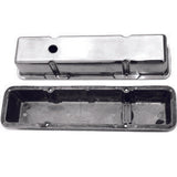 RACING POWER CO-PACKAGED R6130-2C Chrome Alum SBC Valve Covers Plain Pair