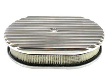 Load image into Gallery viewer, RACING POWER CO-PACKAGED R6313 Pol Alum 12X2 All Finned Air Cleaner Kit Paper