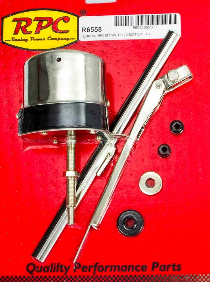 RACING POWER CO-PACKAGED R6558 12v S/S Wiper Motor w/Arm & Blade